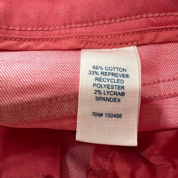 Market & Spruce Coral Cotton Blend Flat Front Mid-Rise Shorts Size 12 NWT - Picture 6 of 8